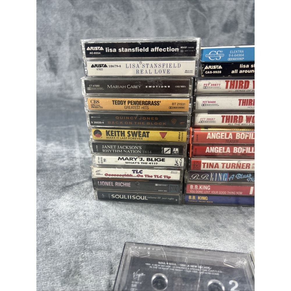 Vintage Cassette Tapes Lot of 35 Prince Micheal Jackson TLC R&B Soul 90s Music - Picture 3 of 16